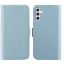 Feishell Wallet Case for Samsung Galaxy A14 5G,Lychee Texture PU Leather Candy Color Shockproof Protective Magnetic Flip Holder Anti-Scratch Phone Cover with Credit Card Slots & Cash Pocket,Blue
