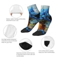thumbnail image 5 of Pofeuu Mountain Blue Flowers Vase Print 30cm Socks, Adult Running Hiking Socks for Youth and Adult, 5 of 7