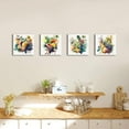 thumbnail image 4 of Tropical Fruit Canvas Wall Art Vintage Farmhouse Kitchen Dining Room Decor 16x16" 4 Pieces Boho Rustic Watercolor Grape Print Pictures Colorful Fresh Food Poster Artwork for Restaurant Bar Decoration, 4 of 6