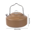 thumbnail image 3 of Mini hervidor de agua para acampar, hervidor de agua para hervir de 1 l, utensilios de cocina ligeros para mochileros y senderismo Sywqhk Para Estrenar, 3 of 3