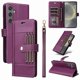 thumbnail image 1 of FOXDOCK Funda tipo Cartera para Samsung Galaxy S24 – Cubierta de Cuero PU con Múltiples Ranuras, Bolsillo para Efectivo y Correa de Muñeca, 1 of 6
