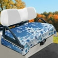 thumbnail image 2 of Yuyamidu Blue Xmas Tree Golf Cart Seat Covers 2 Passenger Flannel Replacement Seat Covers for Club Car, Christmas Golf Cart Seat Towel Blaket, 2 of 8