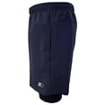 thumbnail image 3 of Short Starter para Hombre, Liso Doble Marino Talla M, 3 of 4