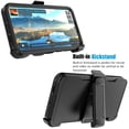 thumbnail image 5 of For Samsung Galaxy S25 FE Case with Built-in Screen Protector and Holster Belt Clip, Military Grade Protection Shockproof Heavy Duty Rugged Kickstand Phone Cover for Galaxy S25 FE Case - Black, 5 of 9