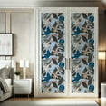 thumbnail image 4 of S4Sassy Modern Abstract Floral Wallpaper - Blue Wall Covering, 25" x 360" Self-Adhesive Vinyl Walls Paper, Decorative Walls Wrap, Easy DIY Wall Covering For Bedroom, Cabinets, Living Spaces, 4 of 9