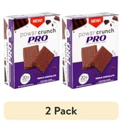 (2 pack) Power Crunch PRO High DH Hydrolyzed Whey Protein Bar, Triple Chocolate, 8.2 oz, 4 count