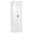 thumbnail image 1 of Gymax Armoire de Rangement 70 Pieds' Armoire de Garde-Manger Autoportante avec 2 Portes et 5 Étagères Blanc, 1 of 10