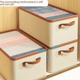 thumbnail image 3 of Caja de almacenamiento de ropa Caja de almacenamiento de calcetines de tela plegable Armario doméstico Cajón tipo subcompartimento Artefacto de almacenamiento de ropa, 3 of 5