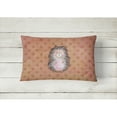 thumbnail image 2 of Carolines Treasures BB7378PW1216 Polkadot Hedgehog Watercolor Canvas Fabric Decorative Pillow  12H x16W multicolor, 2 of 3