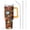 Orangish-11, variant on 40oz Stainless Steel Tumbler w/ Straw & Lid - Vacuum Insulated Fall Maple Leaves Design, Leakproof Travel Cup