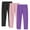 Purple, variant on ZACPNCV 3PC Toddler Girls Leggings Pants Full Length Cotton Basic Leggings Stretchy Soft Leggings Tights Pants Green 9-10 Years