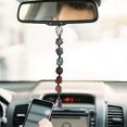 thumbnail image 2 of 7-colored chakra stones, natural crystal car hanging pendant, 2 of 5