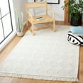 thumbnail image 2 of SAFAVIEH Natura Jaden Diamond Area Rug, Ivory/Brown, 6' x 6' Square, 2 of 8