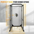 thumbnail image 3 of Squat Rack Power Cage, 1200LB Rack Cage, 2”x2”Square Adjustable Squat Rack with J-Hooks for Home Gym Strength Training, 3 of 8