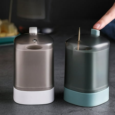 

Automatic Press Pop Up Toothpick Storage Holder Dispenser Bottle Container Case Green Polypropylene