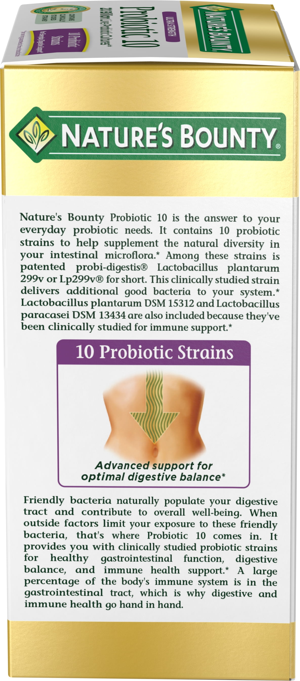Nature's Bounty Ultra Probiotic 10, 60 Capsules