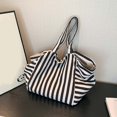 thumbnail image 3 of Stylish Canvas Shoulder Bags Large Capacity Tote for Daily Commuting Shopping Travel and College Students, 3 of 3