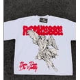 thumbnail image 5 of Camiseta holgada de verano de gran tamaño con diseño moderno Y2K de estilo Harajuku para hombre, de algodón puro, con estampado de ángel gótico americano, 5 of 5