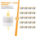 thumbnail image 3 of Velas de té LED KOABY, parpadeantes, sin llama, amarillo cálido, 200 unidades, 3 of 7