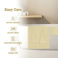 thumbnail image 6 of Casa Lino 8Pc Premium Bath Towel Set (2 Bath Towels, 4 Washcloths, 2 Hand Towels) - 100% Cotton, 400GSM & Ultra Absorbent (Cream), 6 of 6