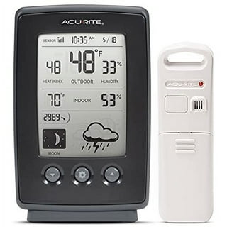 AcuRite 13.5-inch White Thermometer with Humidity Gauge 1.75 x 13.5 x 14.5  