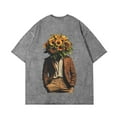 thumbnail image 3 of Jay Wheeler Girasoles Album 2025 Washed Cotton Tshirt Casual Short Sleeve Hip Hop Tee, 3 of 4