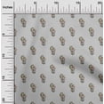 thumbnail image 1 of oneOone Polyester Lycra Light Gray Fabric Leaves & Floral Block Sewing Craft Projects Fabric Prints By Yard 56 Inch Wide, 1 of 4