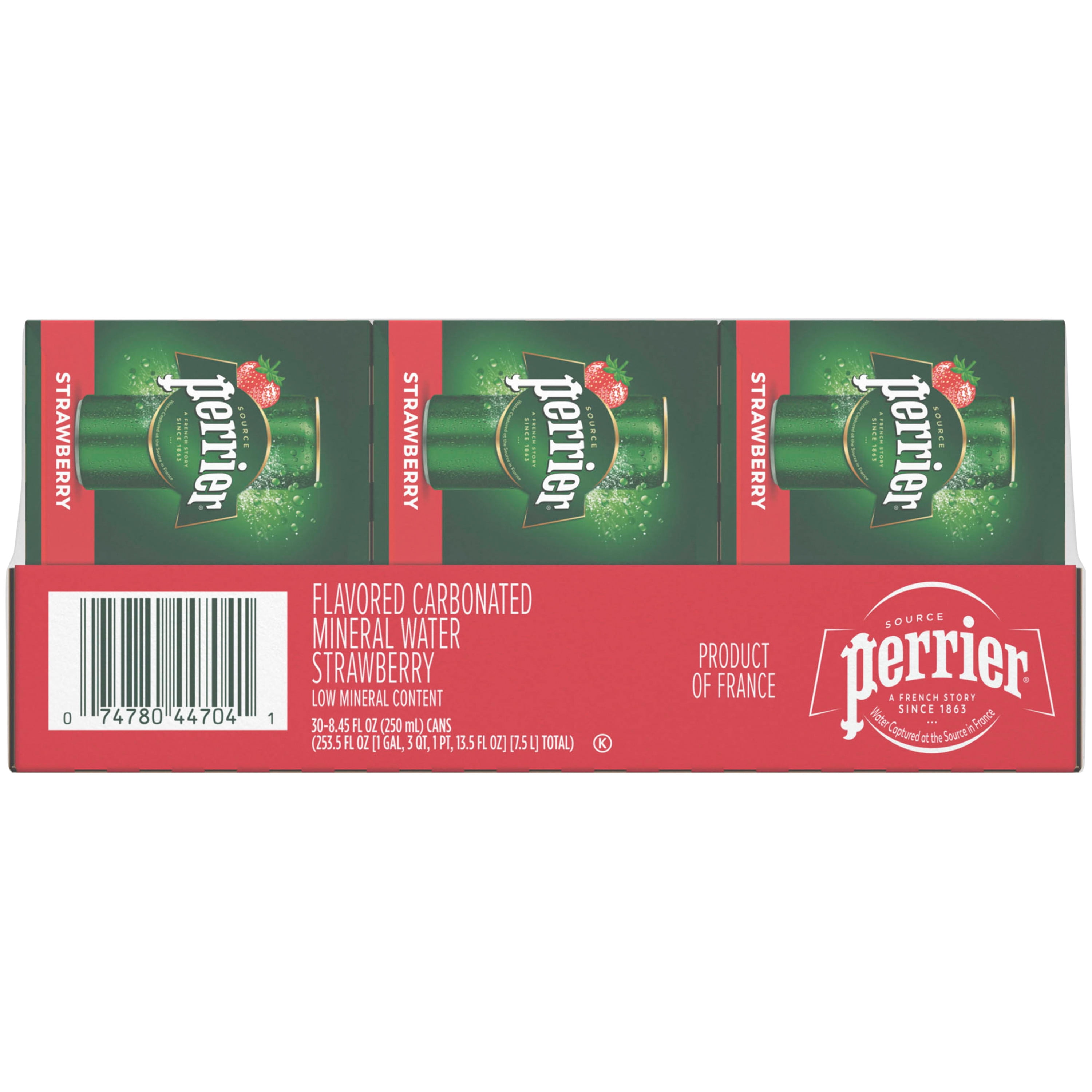 PERRIER Strawberry Flavored Carbonated Mineral Water