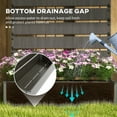 thumbnail image 5 of Outsunny Raised Garden Bed with Trellis for Climbing Plants & Vines, Dark Gray, 5 of 9