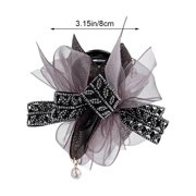 Yvsxxv 1 Pc Purple Diamond Mesh Shark Hair Claw Clip for Women Updos