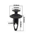 thumbnail image 1 of kurtrusly for Chrysler Ford Mondeo Front Back Fender Bumper Fastener Auto Special Plastic Screw Rivet Fixing Clips, 1 of 5
