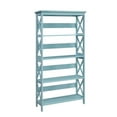 thumbnail image 2 of Pemberly Row Five-Tier Bookcase in Mint Green Wood Finish, 2 of 3