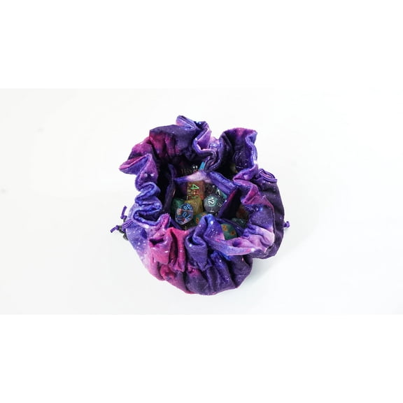 Velvet Dice Bag with Pockets: Nebula
