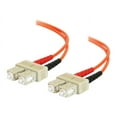 thumbnail image 2 of C2G 3m SC-SC 50/125 OM2 Duplex Multimode PVC Fiber Optic Cable - Orange - patch cable - 10 ft - orange, 2 of 7