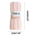 thumbnail image 3 of Ovzne Absorbent Velvet Towel, Colorful Striped Face Wash Towel, Children's Household Soft Gift Towel, Product Size 11.8*23.6In, 3 of 4