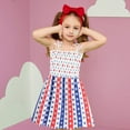 thumbnail image 2 of CM-Kid Little Girls Dresses July 4th Sleeveless Dress American Flag Sundresses 7T, 2 of 8