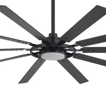 ALKAFY 80" Modern Ceiling Fan with LED Light and Remote Control, 10-Blade Design for  Large Room Living Room Bedroom