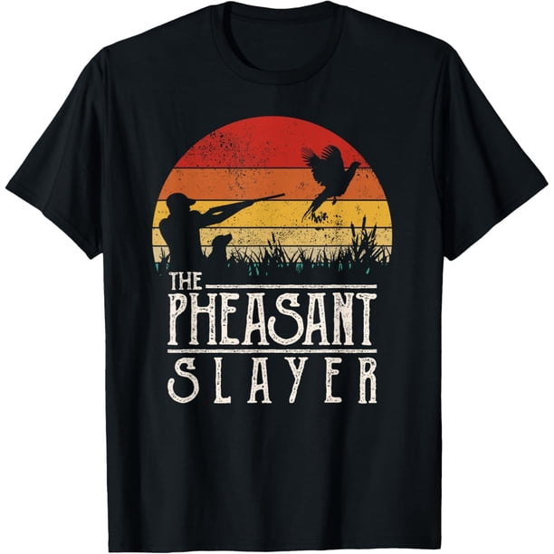 Camiseta vintage de estilo retro para cazar faisanes