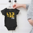 thumbnail image 5 of 412 Pittsburgh Pennsylvania Area Code Romper Boys or Girls Infant Baby Brisco Brands NB, 5 of 6