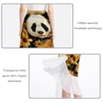 thumbnail image 2 of Panda Chic Chiffon Beach Dress with Polyester Straps - for Beach Skirts, 2 of 6