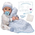 thumbnail image 2 of Adora Adoption Babies Collection, 16” Baby Doll with Complete 9-Piece Accessories includes: Pacifier, Hospital Bracelet, Diaper and More! Birthday Gift For Ages 3+ - Baby Handsome, 2 of 5