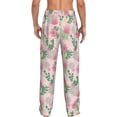thumbnail image 3 of Goofa Tropical Pitaya Printed Soft Pajama Pants for Men, Wide Leg Comfy Casual Lounge Yoga Pants-Large, 3 of 9