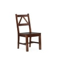 thumbnail image 3 of Linon Titian Solid Pine Wood Dining Chair in Tobacco Brown, 3 of 13
