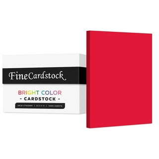 Premium Cardstock Paper 8.5 X 11 In. Red & Maroon 65 Lb. Cover Weight  Perfect for Scrapbooking and Cardmaking 