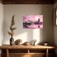 thumbnail image 2 of ZHONGYUTONG Japanese Wall Art Pink Cherry Blossom Pictures for Bedroom Japan Landscape Poster Prints Sakura Canvas Painting Framed Ready to Hang (12.00" x 18.00"), 2 of 4