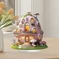 thumbnail image 4 of Easter Decoration Rabbits And Eggs Castle 2D Wall Art For Living Room Study Display Cabinet Desktop, 4 of 8