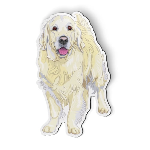 Golden Retriever - 5" Magnet for Car Locker Refrigerator