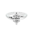 thumbnail image 4 of IGI Certified 2 Carat Marquise Shape Lab Grown Diamond Engagement Ring | 14K White Gold | Seraphina Twist Prongs Solitaire Diamond Ring | FG-VS1-VS2 Quality Friendly Diamonds, 4 of 6