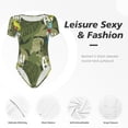 thumbnail image 5 of Picia Surfing Dinosaur Womens One Piece Swimsuits Modest Tummy Control Bathing Suits Lace Up Slimming Swim Suit-Medium, 5 of 9