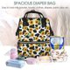 thumbnail image 5 of Easygdp Cute Cow Print Sunflower C para Bolsa de Bebé de Gran Capacidad con Múltiples Bolsillos, Bolsa de Pañales para Padres, Bolsa de Viaje Organizada y Elegante, 5 of 6
